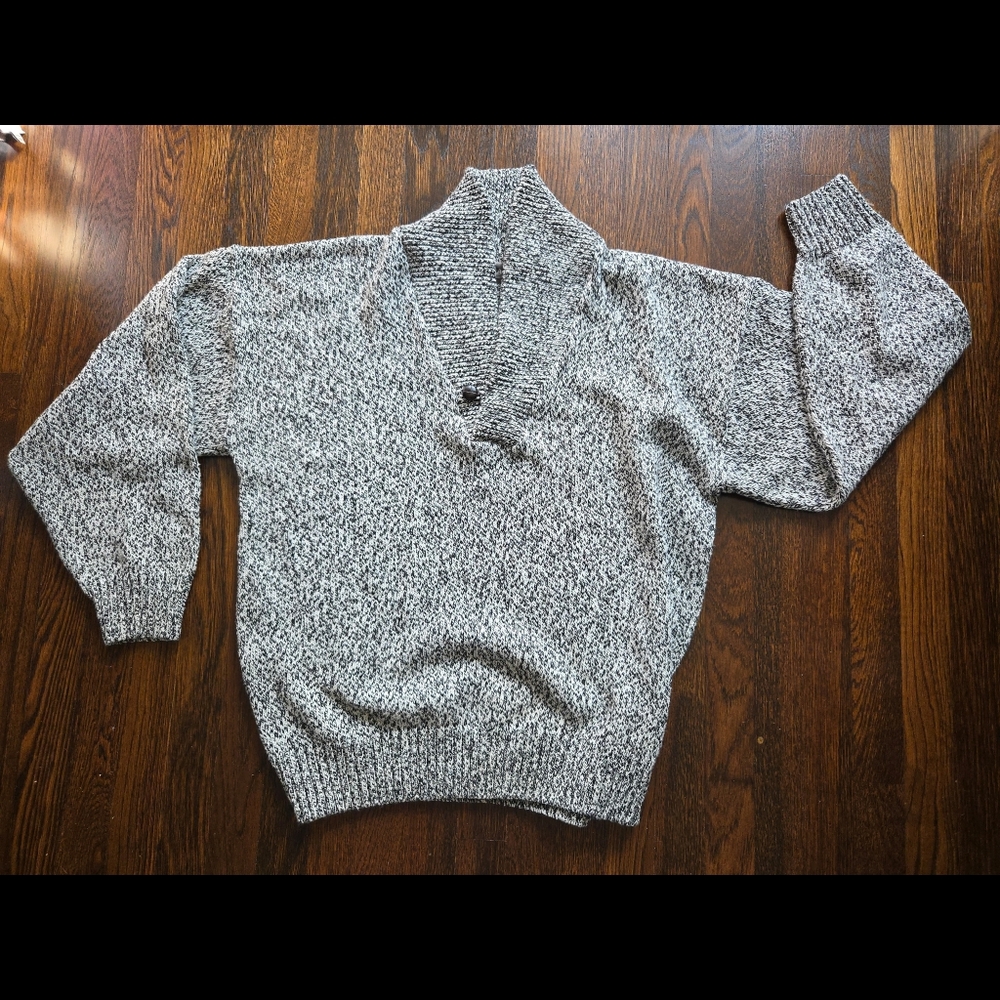 Tundra Canada Melange Wool Cotton Blend Sweater Size XL - Picture 2 of 4